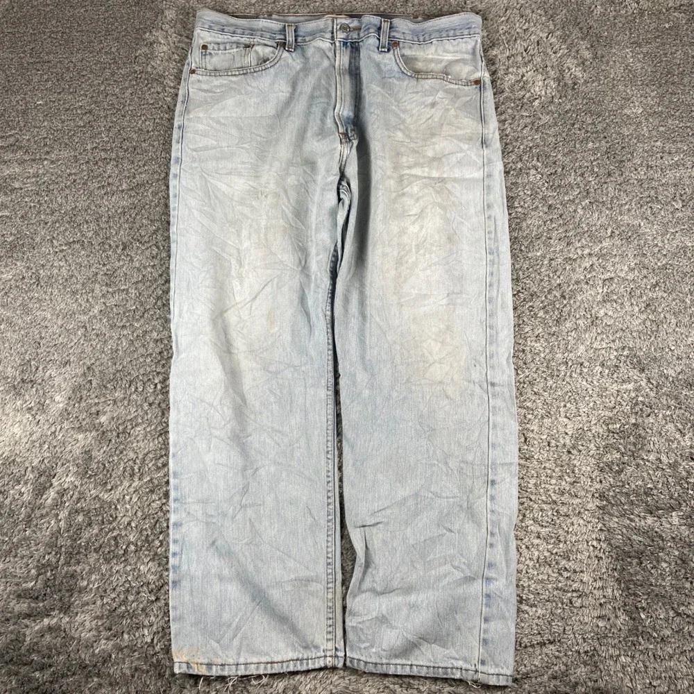 Vintage Levi's 505 Jeans Men 40x30 Blue Denim Regular Fit Straight Leg Faded Y2k
